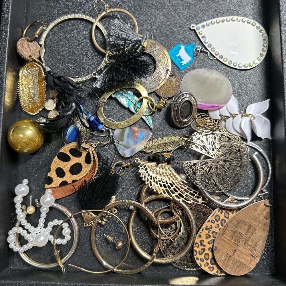 Single Earrings Craft Bulk Bundle of Jewelry